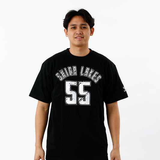 #55 カスレプリントコットンTシャツ