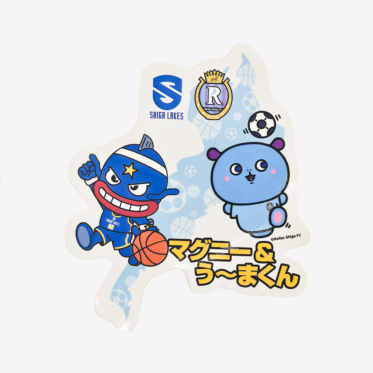 【レイラック×レイクスコラボ】びわこダイカットステッカー う〜まくん&マグニー