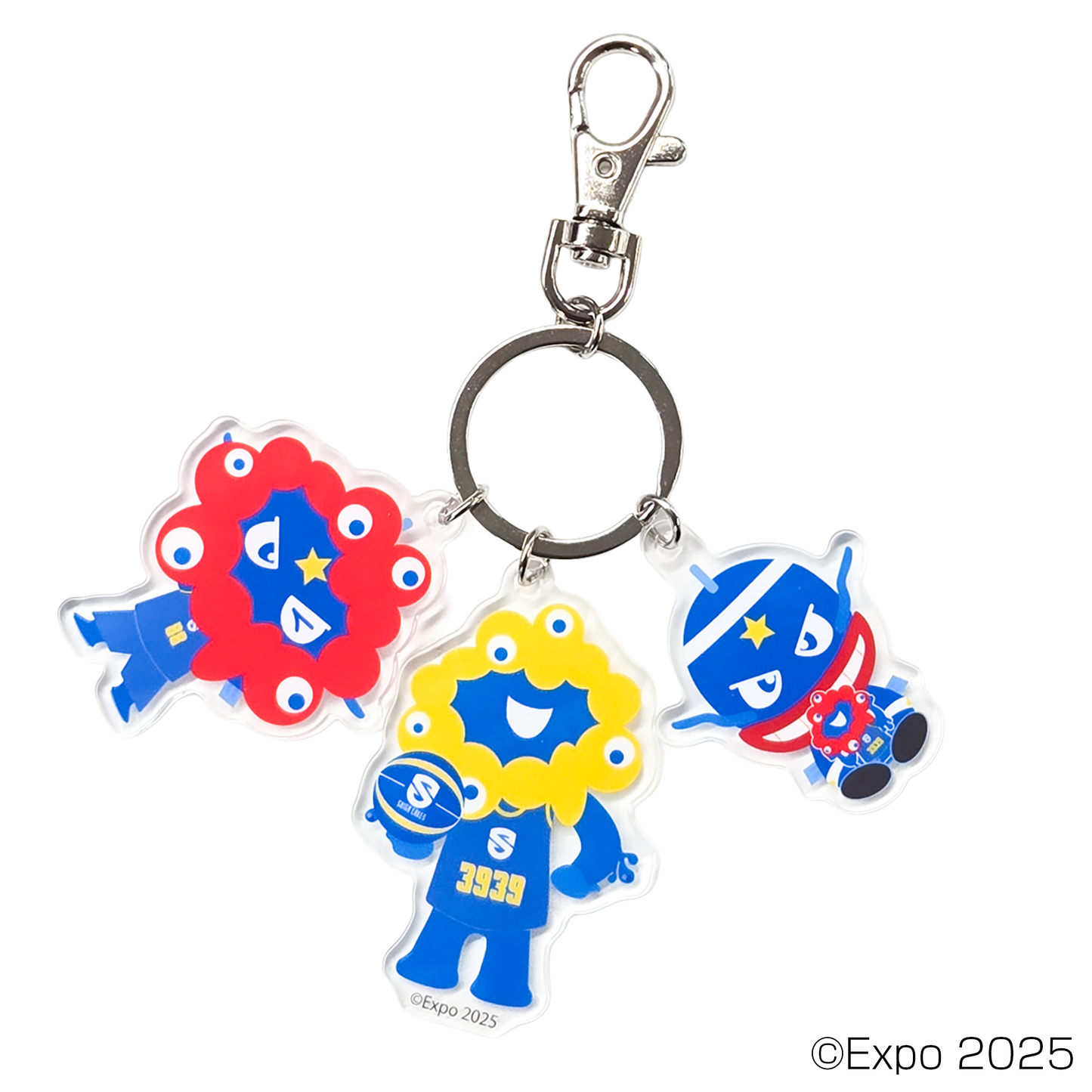 EXPO2025 【滋賀レイクス】ミャクミャク コラボ 3連アクリルキーホルダー