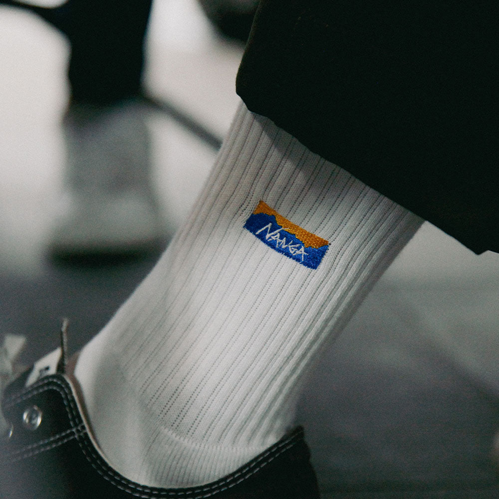 NANGA×滋賀レイクス LOGO EMBROIDERED RIBBED SOCKS 2足セット – 滋賀