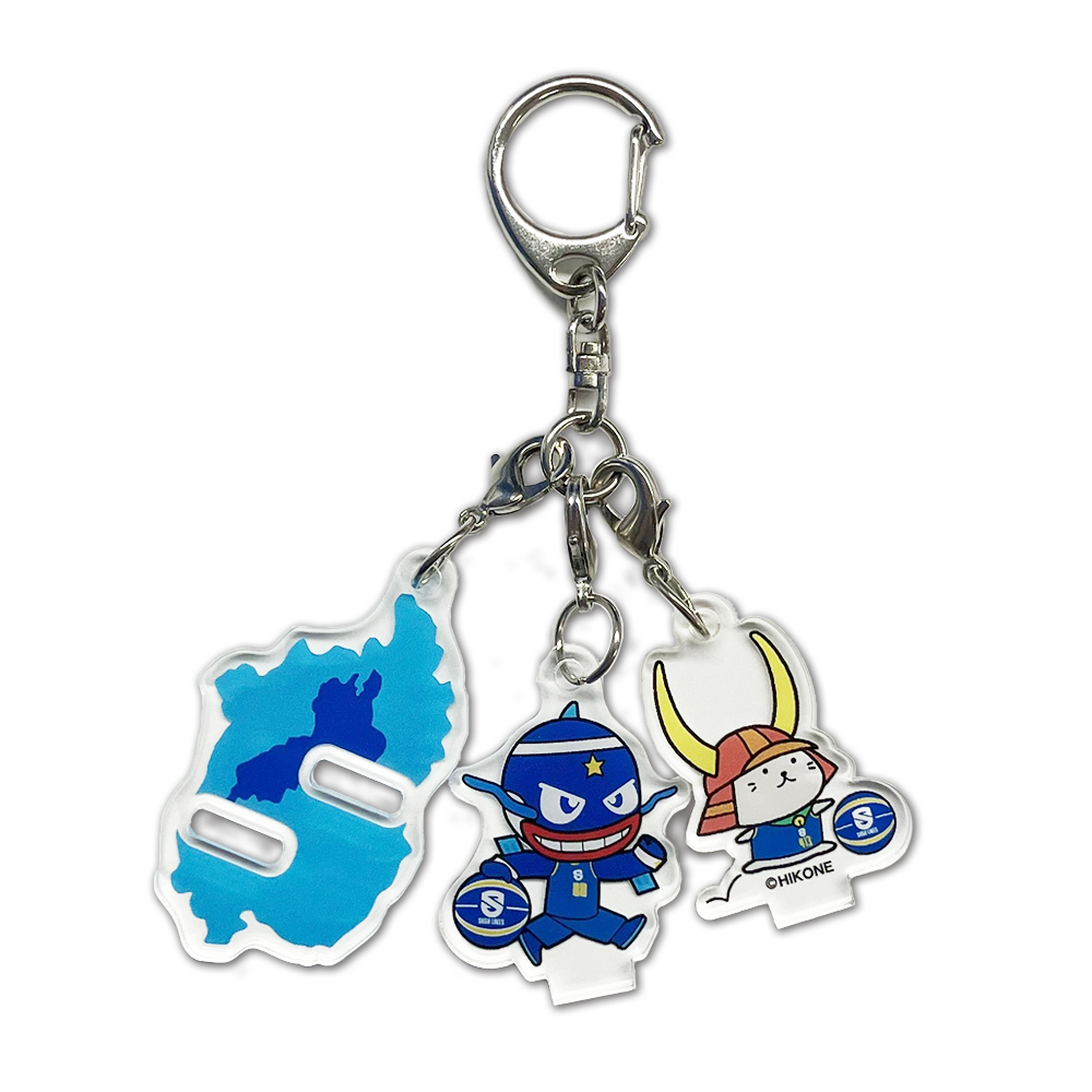 ひこにゃんコラボ】3連アクリルキーホルダー – 滋賀レイクス公式ストア