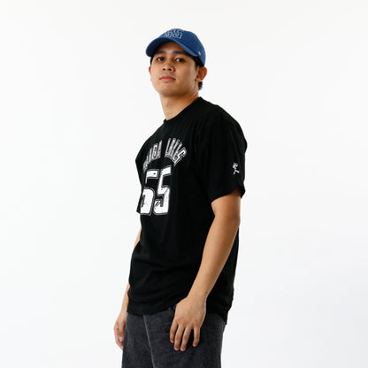 #55 カスレプリントコットンTシャツ