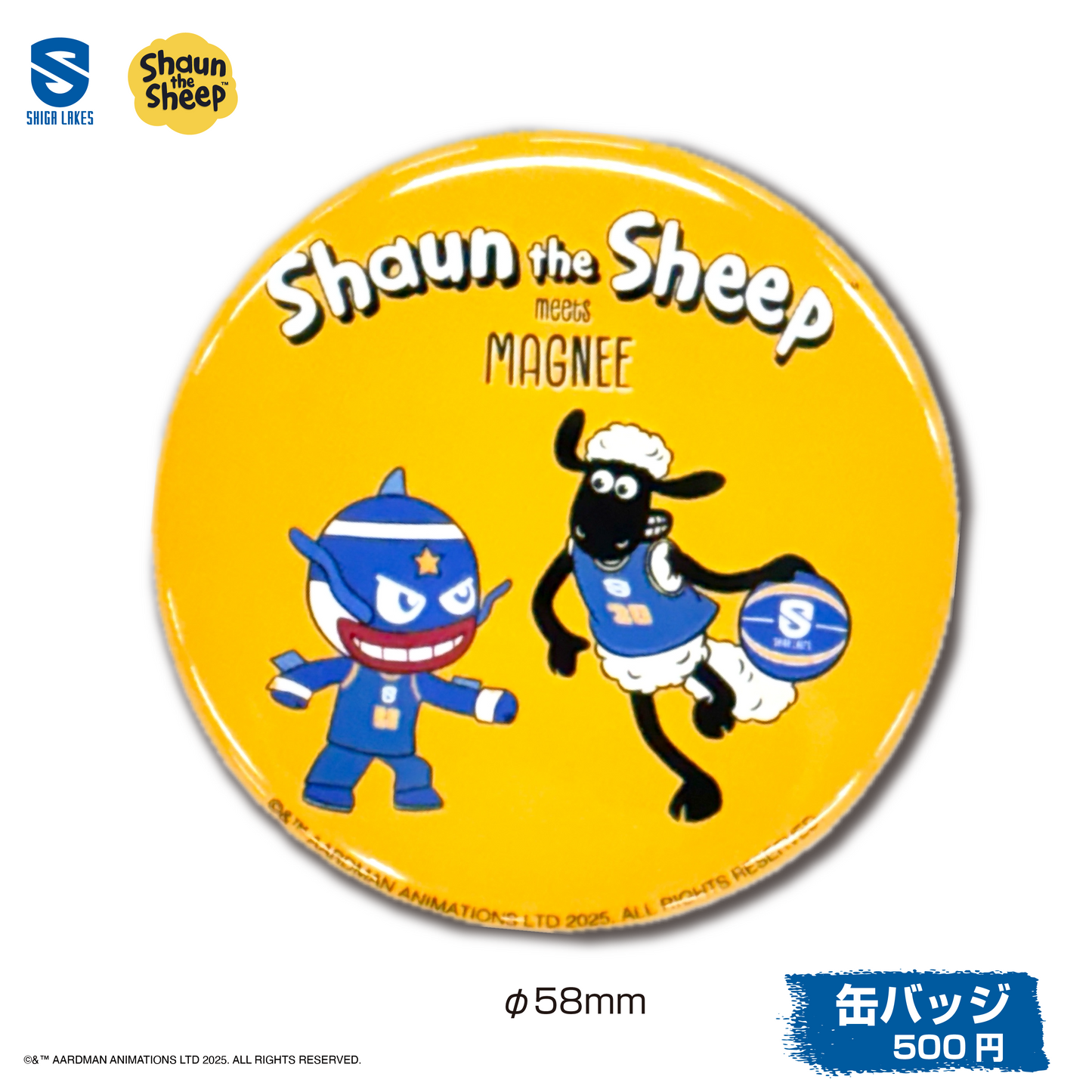 ひつじのショーンmeetsマグニー  缶バッジ