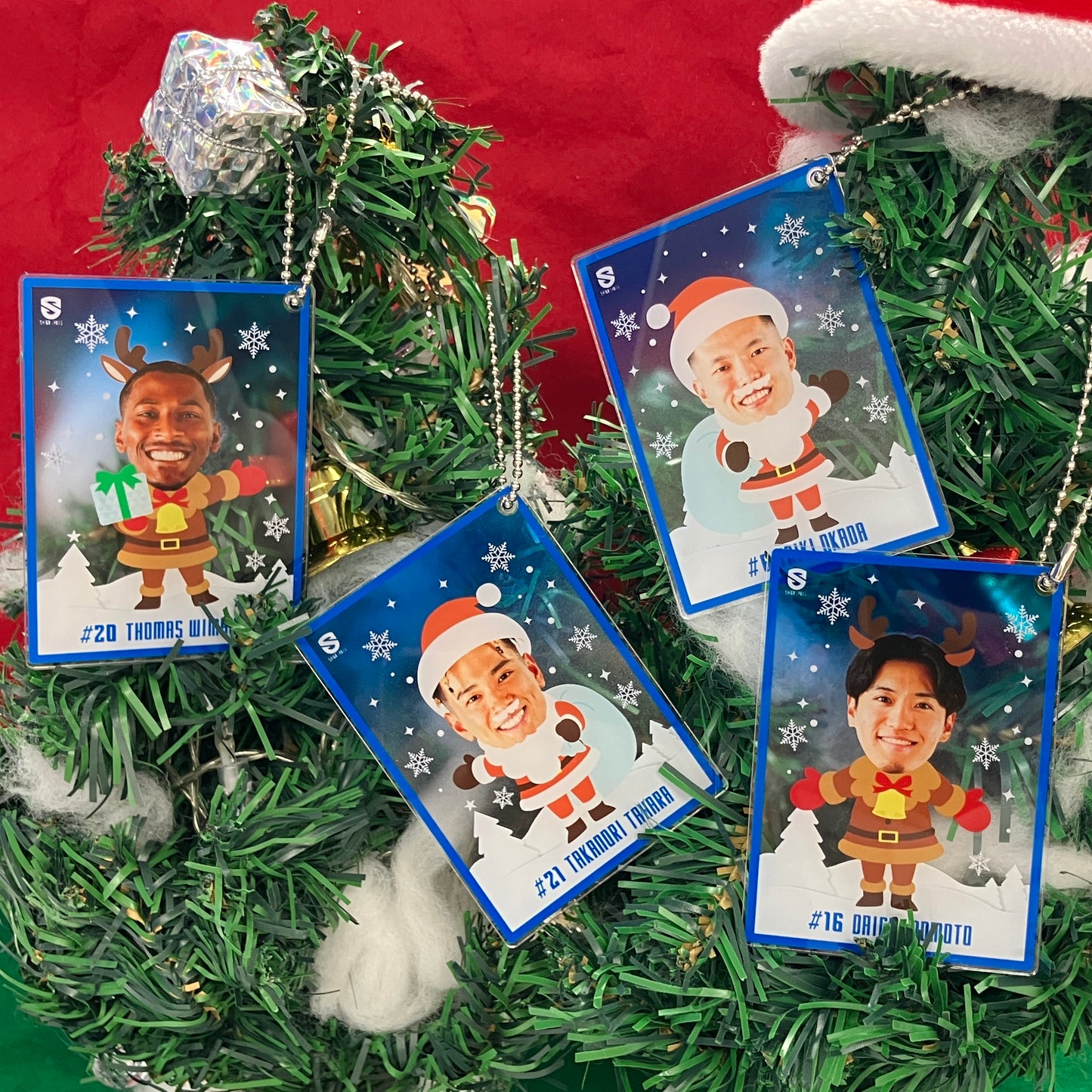 【シークレット】選手 クリスマス アクリルトレカ