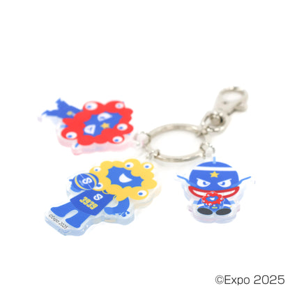 EXPO2025 【滋賀レイクス】ミャクミャク コラボ 3連アクリルキーホルダー