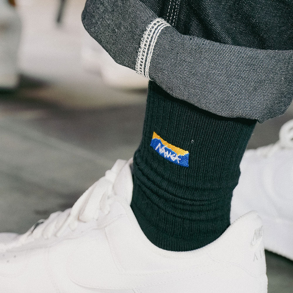 NANGA×滋賀レイクス LOGO EMBROIDERED RIBBED SOCKS 2足セット