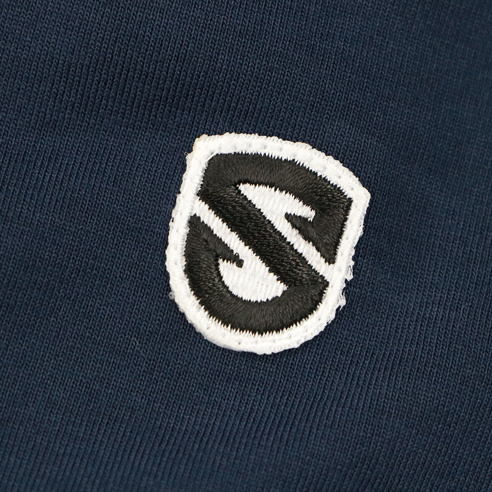 【hummel】エンブレム刺繍ワッペン 長袖Tシャツ